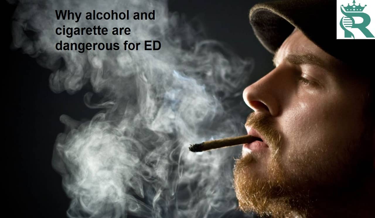 Why alcohol and cigarette are dangerous for ed