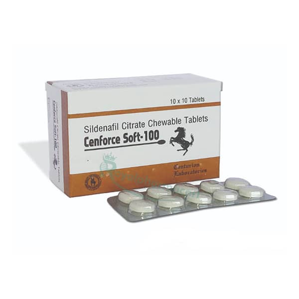 Cenforce Soft 100 : Sildenafil Chewable Tablets | Free Delivery