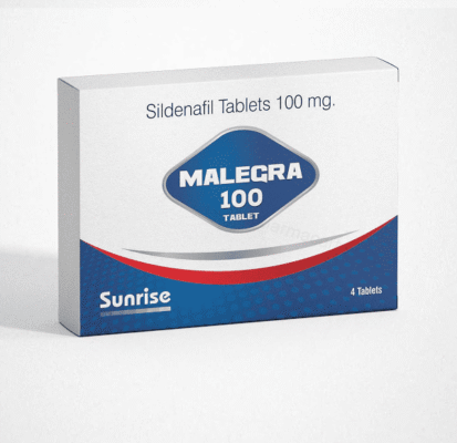 Malegra 100mg red tablets strip for erectile dysfunction treatment – Sildenafil 100mg