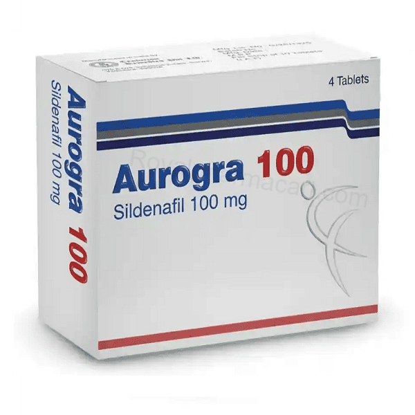Aurogra 100 mg (Sildenafil 100 mg) 1 Aurogra 100 mg (Sildenafil 100 mg) tablet for erectile dysfunction treatment