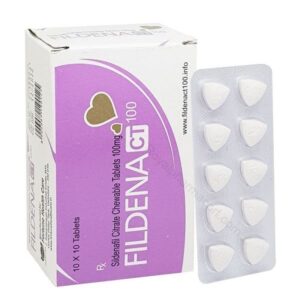 Fildena Chewable 100 mg mint flavor chewable tablets for erectile dysfunction treatment – Sildenafil 100mg